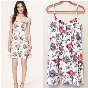 LOFT Wallpaper Floral Bustier Dress